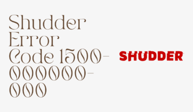 Shudder Error Code 1500 000000 000