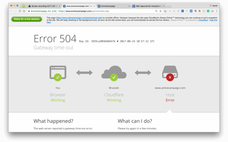 Cloudflare Error Codes